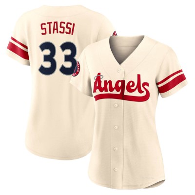 Women's Max Stassi Los Angeles Angels Authentic Cream 2022 City Connect Jersey