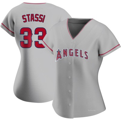 Women's Max Stassi Los Angeles Angels Authentic Silver Road Jersey