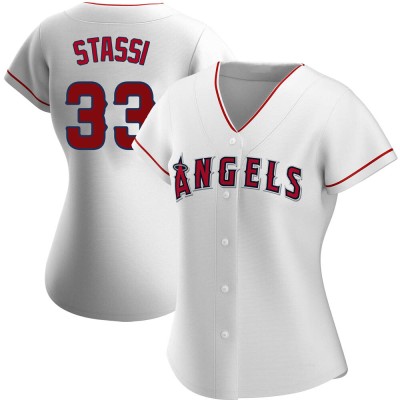 Women's Max Stassi Los Angeles Angels Authentic White Home Jersey