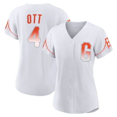 Women's Mel Ott San Francisco Giants Authentic White 2021 City Connect Jersey