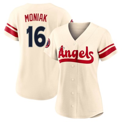 Women's Mickey Moniak Los Angeles Angels Authentic Cream 2022 City Connect Jersey