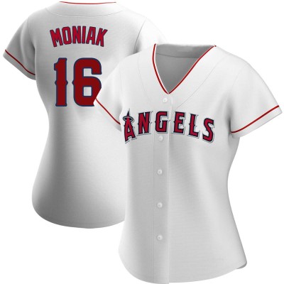 Women's Mickey Moniak Los Angeles Angels Authentic White Home Jersey