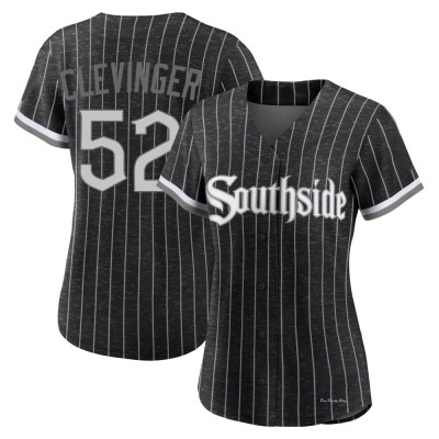 Women's Mike Clevinger Chicago White Sox Authentic Black 2021 City Connect Jersey