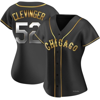 Women's Mike Clevinger Chicago White Sox Replica Black Golden Alternate Jersey