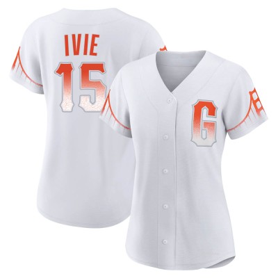 Women's Mike Ivie San Francisco Giants Authentic White 2021 City Connect Jersey