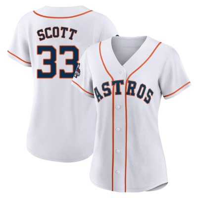 Women's Mike Scott Houston Astros Authentic White 2022 World Series Champions Home Jersey