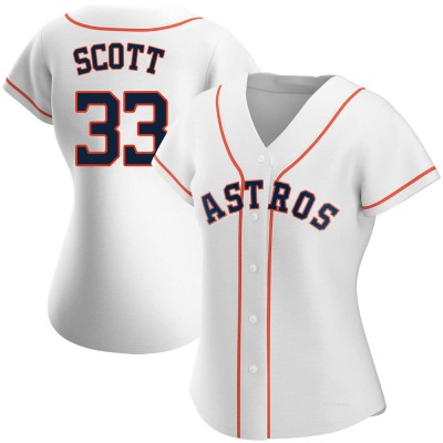 Women's Mike Scott Houston Astros Authentic White Home Jersey