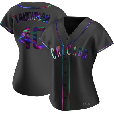 Women's Mike Tauchman Chicago Cubs Replica Black Holographic Alternate Jersey