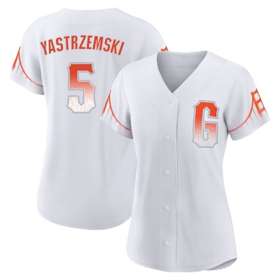 Women's Mike Yastrzemski San Francisco Giants Replica White 2021 City Connect Jersey