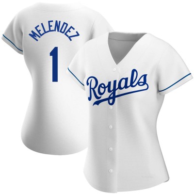 Women's MJ Melendez Kansas City Royals Authentic White Home Jersey