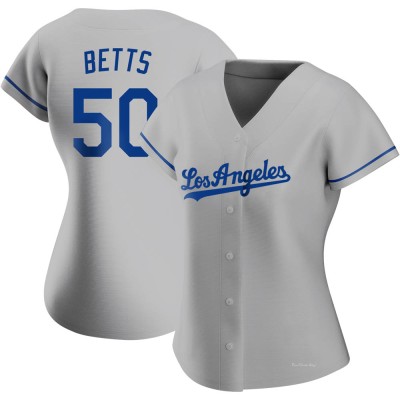 Women's Mookie Betts Los Angeles Dodgers Authentic Gray Road Jersey