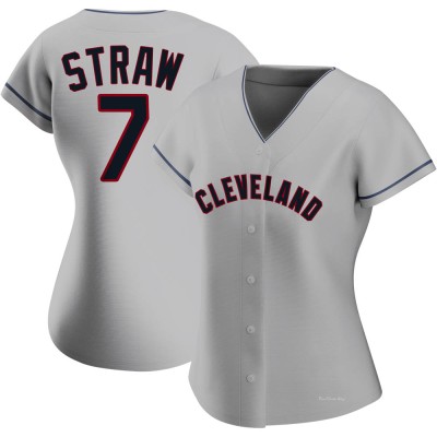 Women's Myles Straw Cleveland Guardians Authentic Gray Road Jersey