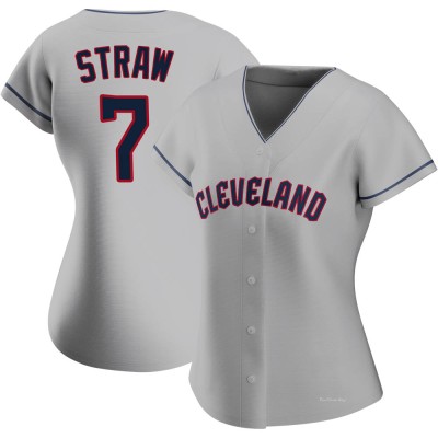 Women's Myles Straw Cleveland Guardians Authentic Gray Road Jersey