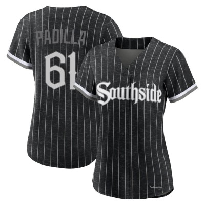 Women's Nicholas Padilla Chicago White Sox Authentic Black 2021 City Connect Jersey