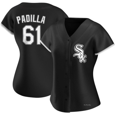 Women's Nicholas Padilla Chicago White Sox Authentic Black Alternate Jersey