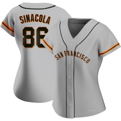 Women's Nicholas Sinacola San Francisco Giants Authentic Gray Road Jersey