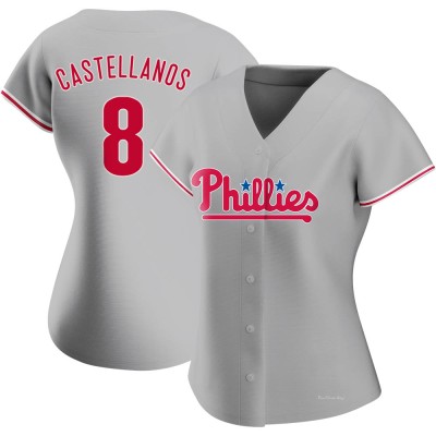 Women's Nick Castellanos Philadelphia Phillies Authentic Gray Road Jersey