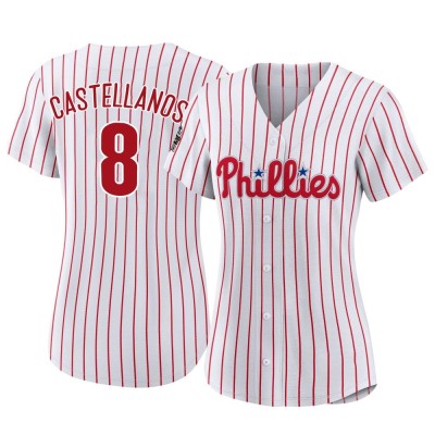 Women's Nick Castellanos Philadelphia Phillies Authentic White 2022 World Series Home Jersey