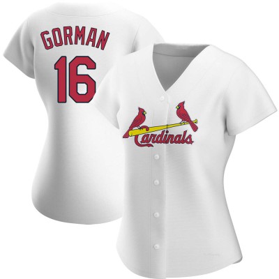 Women's Nolan Gorman St. Louis Cardinals Authentic White Home Jersey