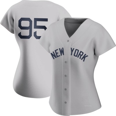 Women's Oswaldo Cabrera New York Yankees Authentic Gray 2021 Field of Dreams Jersey