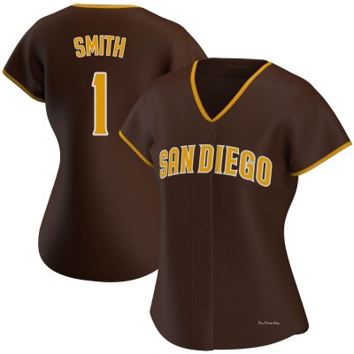 Women's Ozzie Smith San Diego Padres Authentic Brown Road Jersey