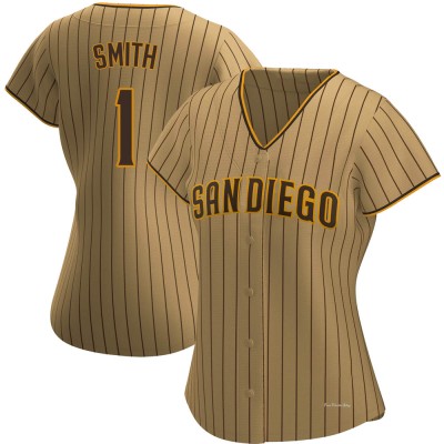 Women's Ozzie Smith San Diego Padres Authentic Tan/Brown Alternate Jersey