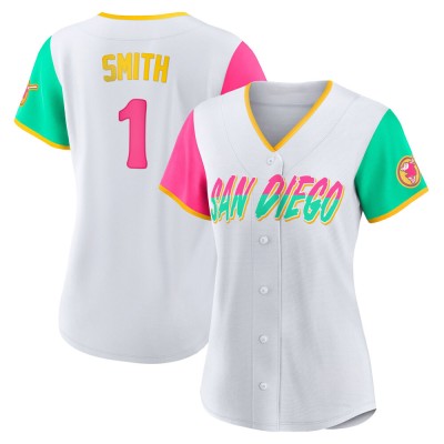 Women's Ozzie Smith San Diego Padres Authentic White 2022 City Connect Jersey