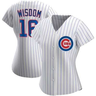 Women's Patrick Wisdom Chicago Cubs Authentic White Home Jersey