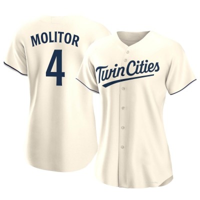 Women's Paul Molitor Minnesota Twins Authentic Cream Alternate Jersey