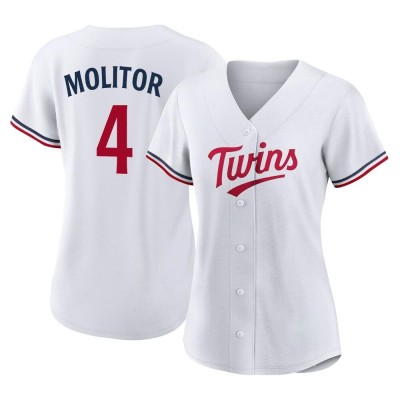 Women's Paul Molitor Minnesota Twins Authentic White Home Jersey