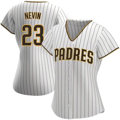 Women's Phil Nevin San Diego Padres Authentic White/Brown Home Jersey