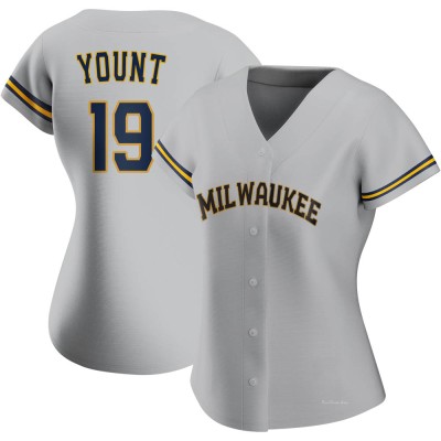 Women's Robin Yount Milwaukee Brewers Authentic Gray Road Jersey