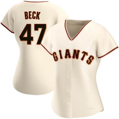 Women's Rod Beck San Francisco Giants Authentic Cream Home Jersey