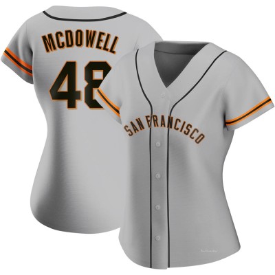 Women's Sam Mcdowell San Francisco Giants Authentic Gray Road Jersey