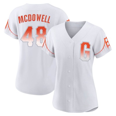 Women's Sam Mcdowell San Francisco Giants Authentic White 2021 City Connect Jersey