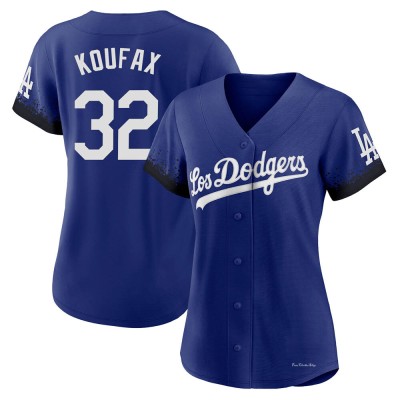 Women's Sandy Koufax Los Angeles Dodgers Replica Royal 2021 City Connect Jersey