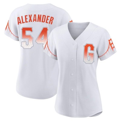 Women's Scott Alexander San Francisco Giants Authentic White 2021 City Connect Jersey