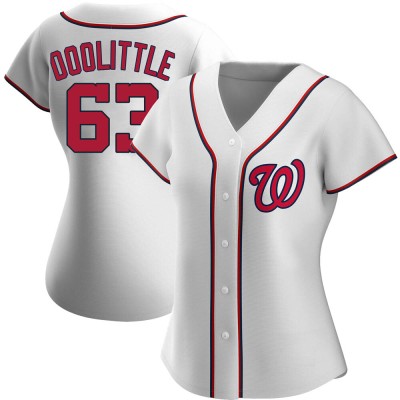 Women's Sean Doolittle Washington Nationals Authentic White Home Jersey