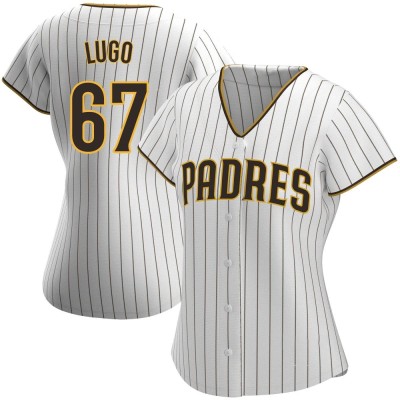 Women's Seth Lugo San Diego Padres Authentic White/Brown Home Jersey