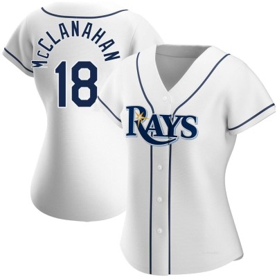 Women's Shane McClanahan Tampa Bay Rays Replica White Home Jersey