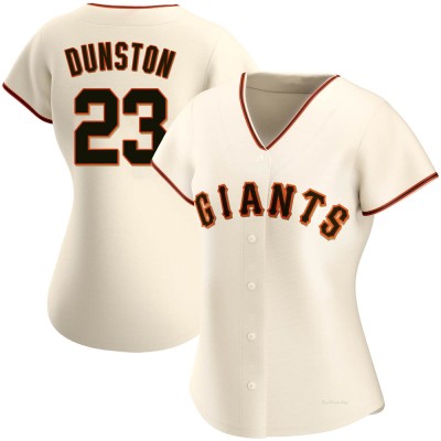 Women's Shawon Dunston San Francisco Giants Authentic Cream Home Jersey