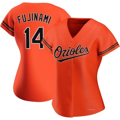 Women's Shintaro Fujinami Baltimore Orioles Authentic Orange Alternate Jersey