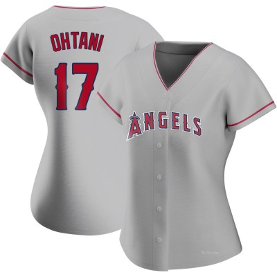 Women's Shohei Ohtani Los Angeles Angels Authentic Silver Road Jersey