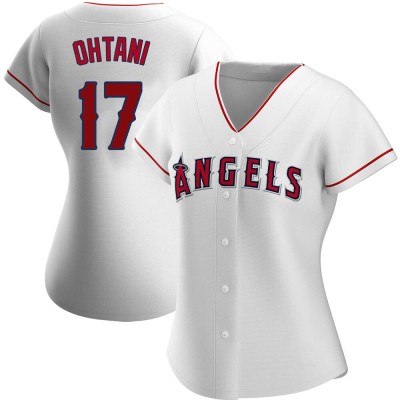 Women's Shohei Ohtani Los Angeles Angels Replica White Home Jersey