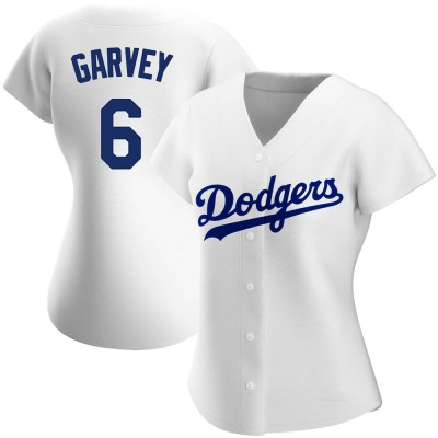 Women's Steve Garvey Los Angeles Dodgers Authentic White Home Jersey