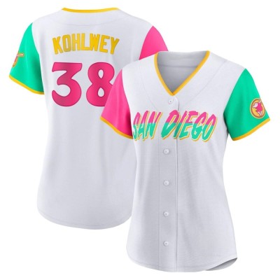 Women's Taylor Kohlwey San Diego Padres Authentic White 2022 City Connect Jersey