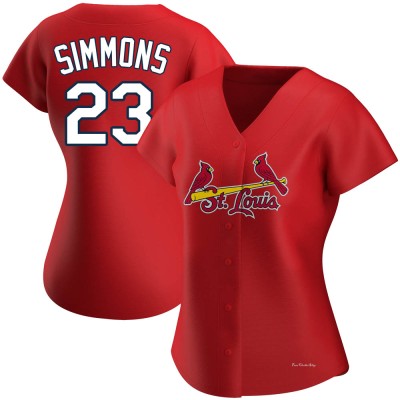 Women's Ted Simmons St. Louis Cardinals Replica Red Alternate Jersey