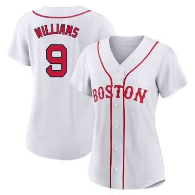 Women's Ted Williams Boston Red Sox Authentic White 2021 Patriots' Day Jersey