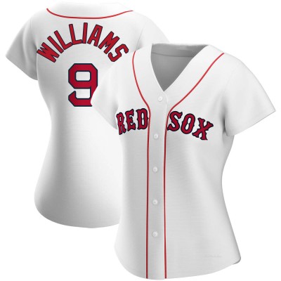 Women's Ted Williams Boston Red Sox Authentic White Home Jersey