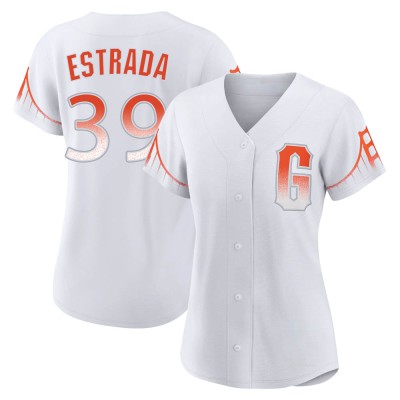 Women's Thairo Estrada San Francisco Giants Authentic White 2021 City Connect Jersey